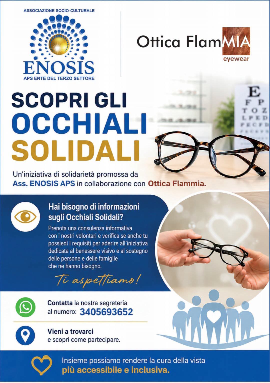 SCOPRI GLI OCCHIALI SOLIDALI